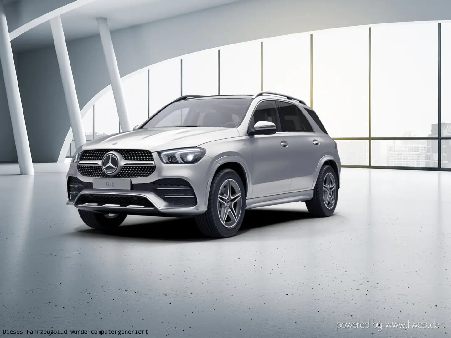 Mercedes-Benz GLE 300 GLE 300 d 4M AMG Line/Pano-Dach/Distronic/Kamera Silber - 2