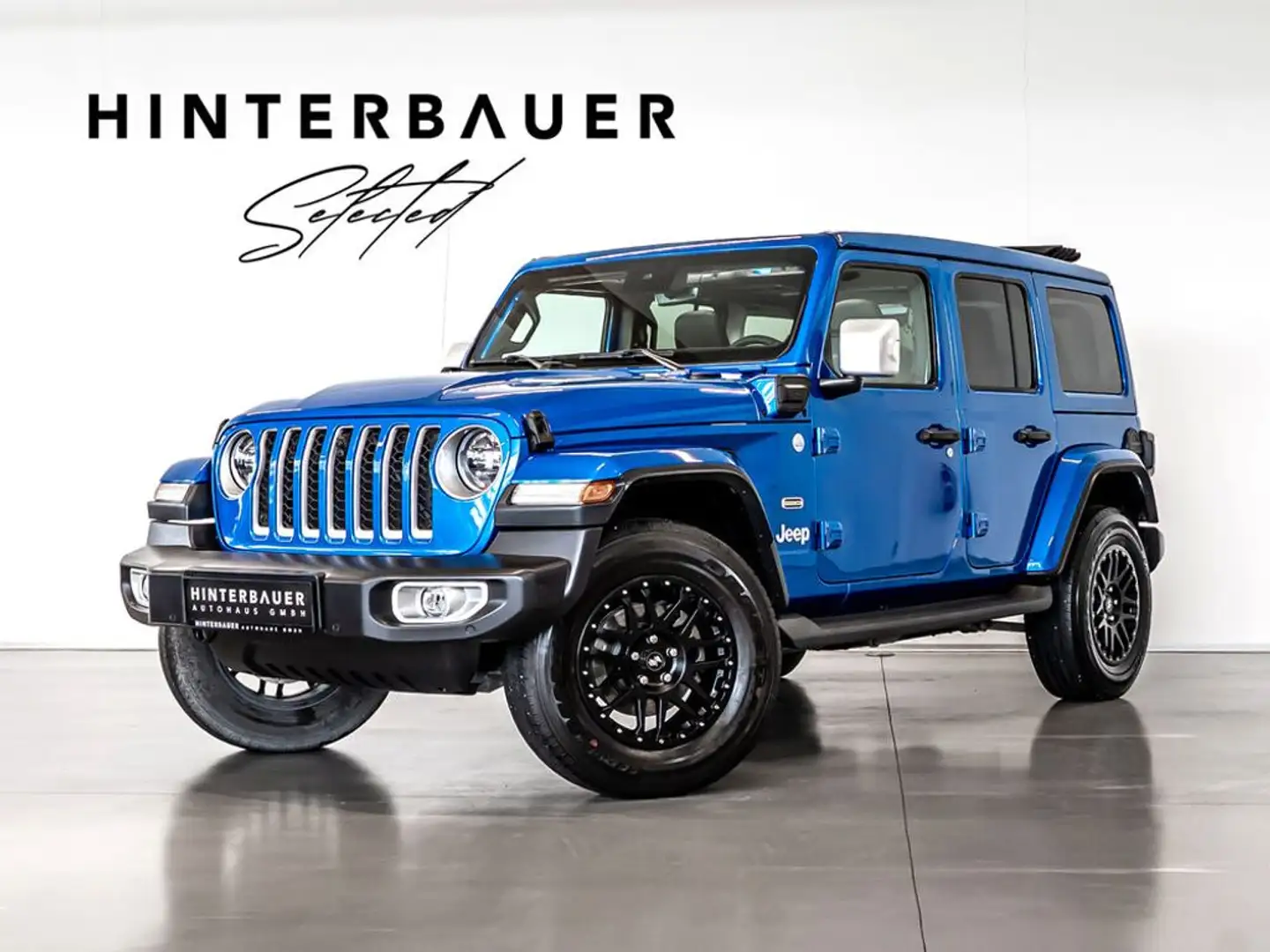 Jeep Wrangler Overland 4xe PHEV*AHK*LED*SOFTTOP*OFFROAD Blau - 1