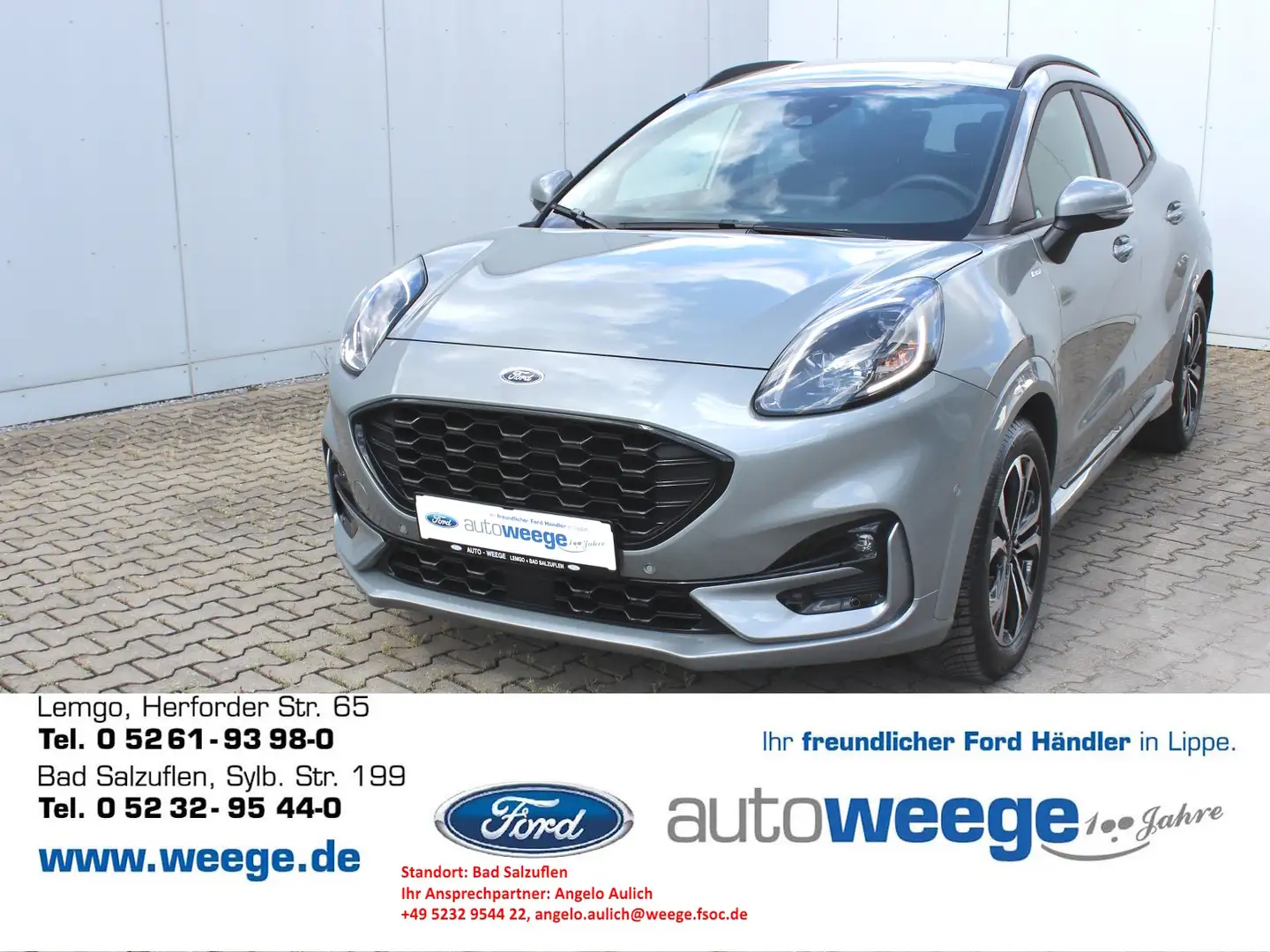 Ford Puma ST-Line X 1,0 EcoBoost Mild Hybrid Argent - 1