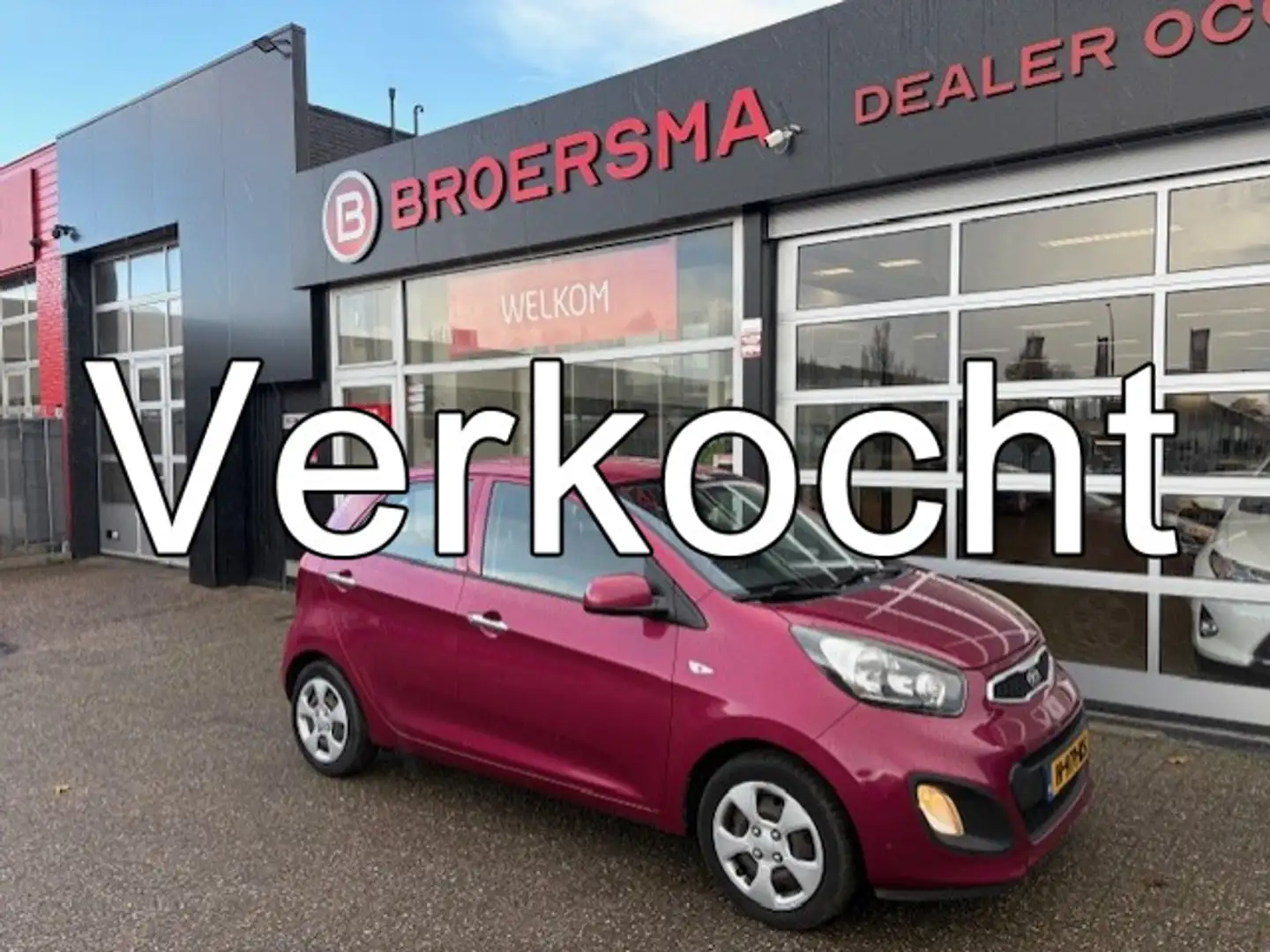 Kia Picanto 1.0 CVVT EconomyLine AIRCO * NIEUWE APK *DEALERON Mauve - 1