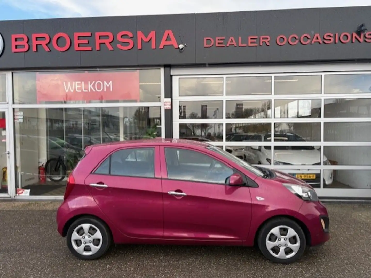 Kia Picanto 1.0 CVVT EconomyLine AIRCO * NIEUWE APK *DEALERON Paars - 2