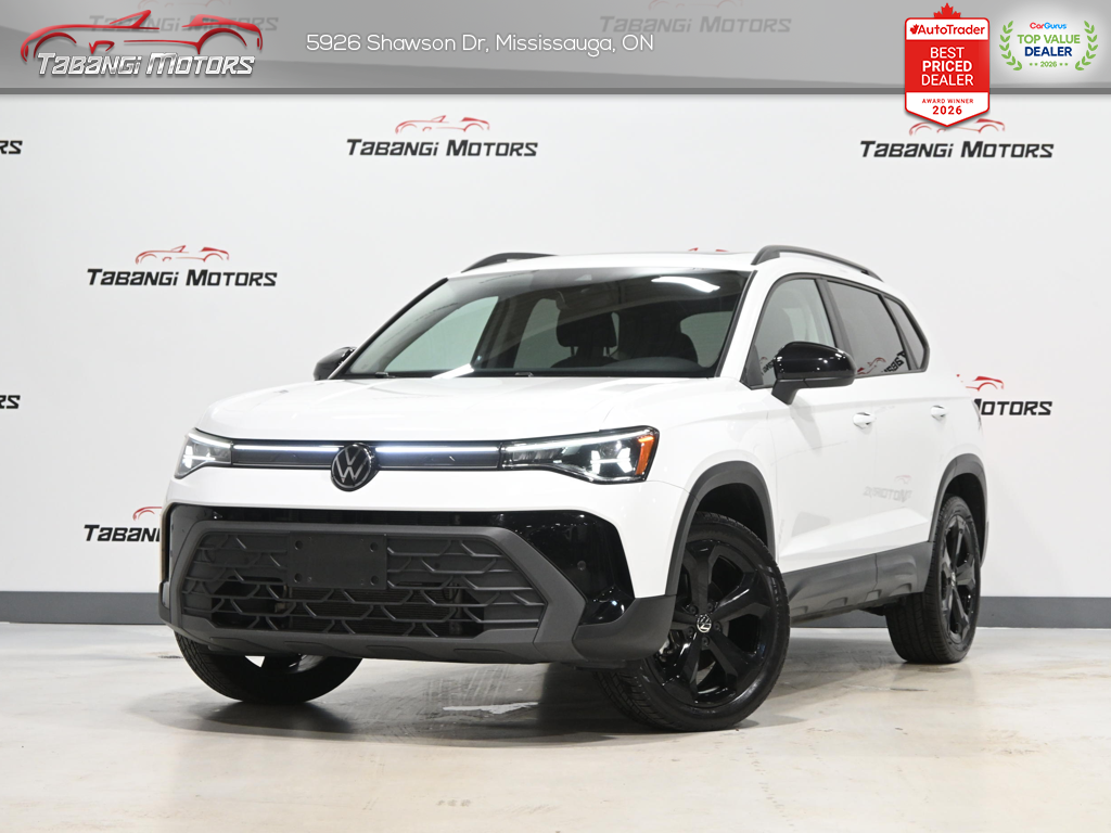 2026 Volkswagen Taos Comfortline Black Edition  No Accident Panoramic Roof Adaptive Cruise Remote Start