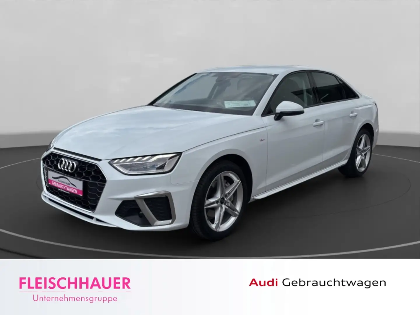 Audi A4 2.0 Limousine S line 40 TDI s Tronic+LED+ACC Weiß - 1