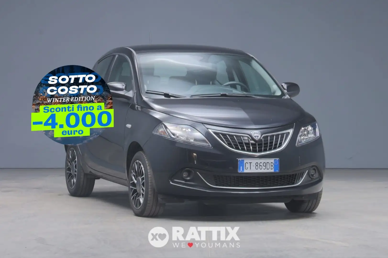 Lancia Ypsilon 1.0 Firefly Hybrid 70CV Platino Nero - 1