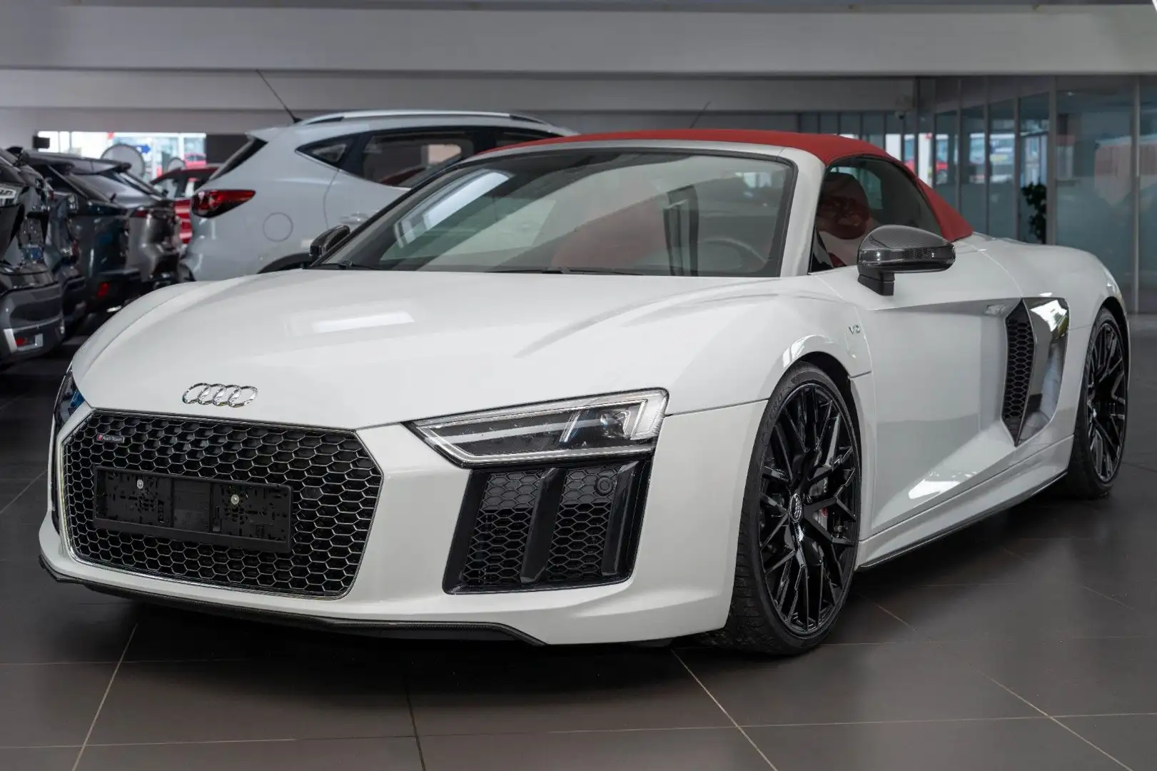 Audi R8 Spyder 5.2 FSI V10 quattro plus Leder rot Blanc - 1