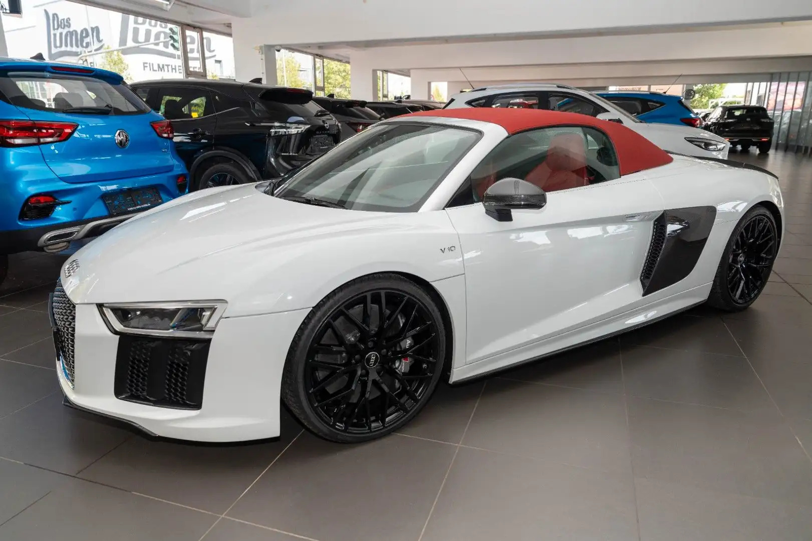 Audi R8 Spyder 5.2 FSI V10 quattro plus Leder rot Blanc - 2
