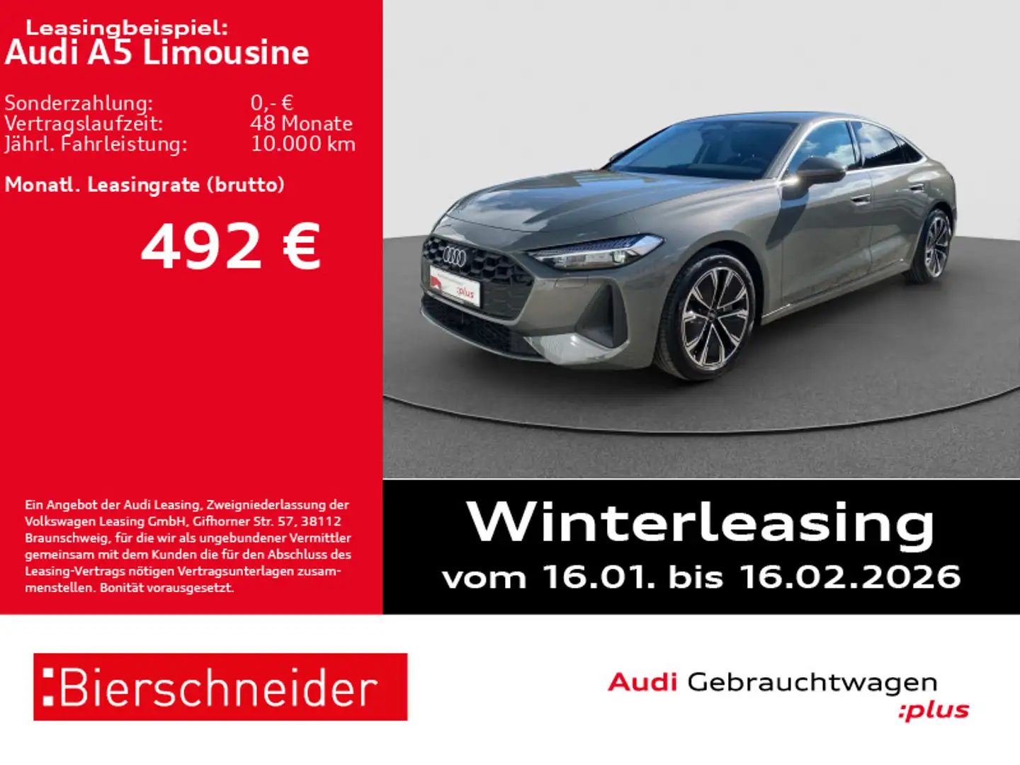 Audi A5 A5 Lim TFSI AHK LED CAM ACC 18 Grau - 1