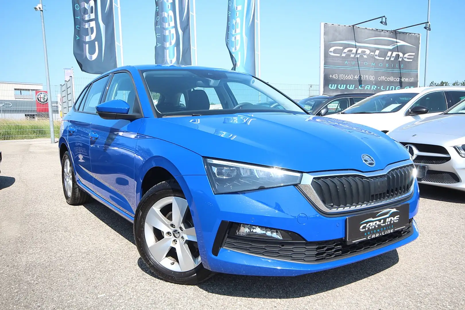 Skoda Scala 1,6 TDI Ambition DSG | Digitacho| ACC| Ambiente... Bleu - 1