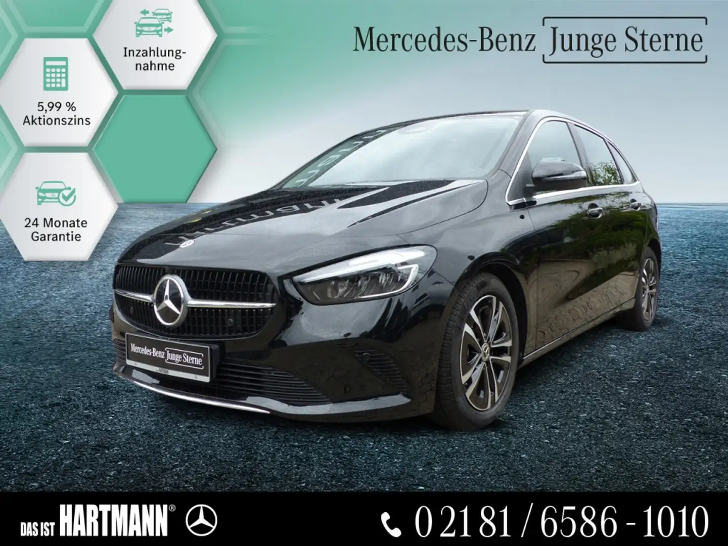 Mercedes-Benz B 200 PROGRESSIVE+RF-KAMERA+NAVI+WINTER-PK+APPLE Schwarz - 1