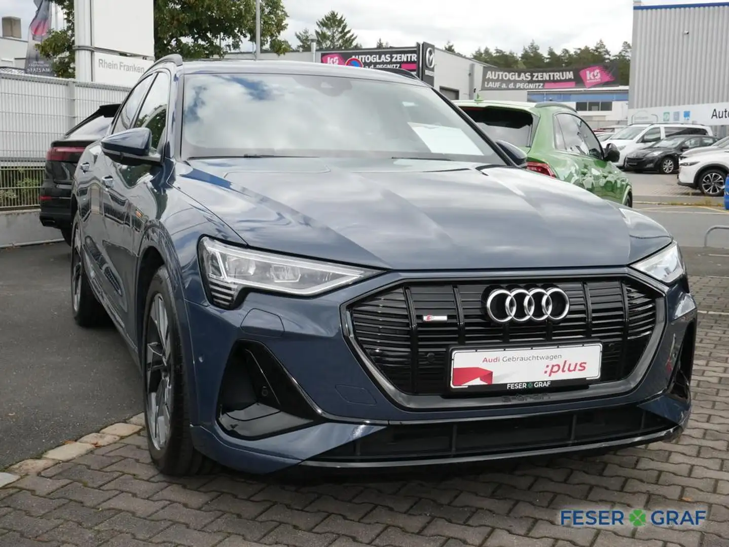 Audi e-tron Sportback 50 S Line Luft/air,HUD,Matrix,Leder,Navi Blau - 2