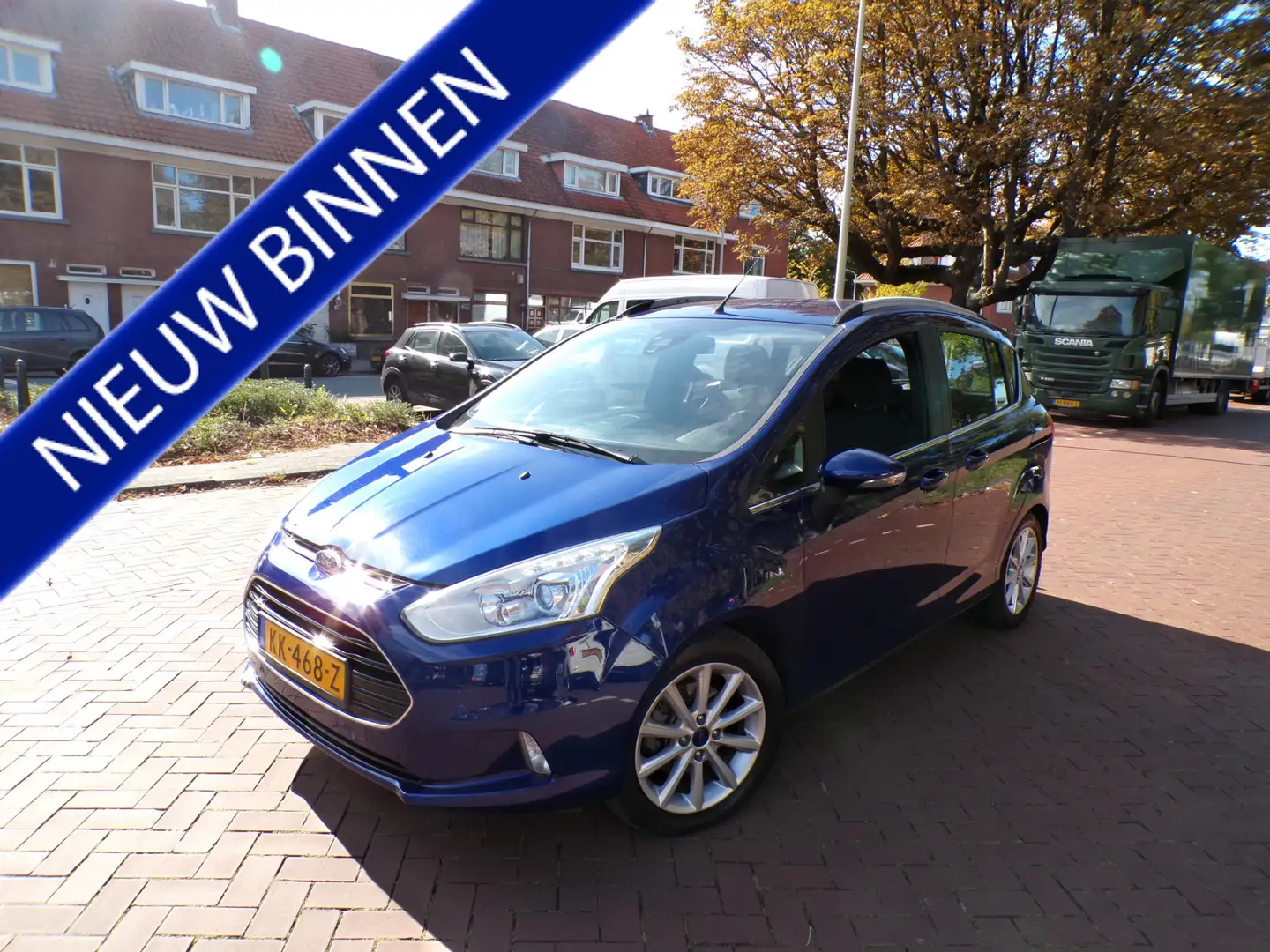Ford B-Max 1.0 EcoBoost Titanium CAMERA NAVI TEL CRUISECONT T Blauw - 1