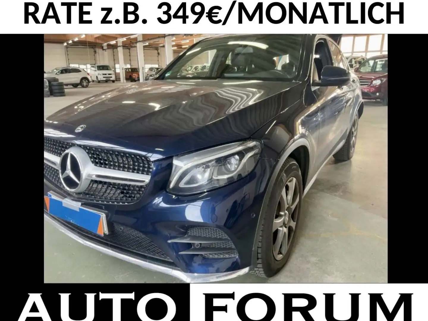 Mercedes-Benz GLC 250 4M COUPE AMG-LINE LEDER NAVI CAM LED SHZ Blau - 1