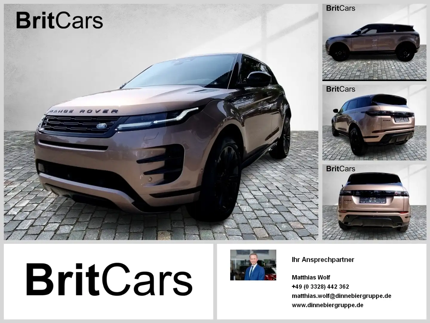 Land Rover Range Rover Evoque D200 Black Panodach, Winter Bronce - 1