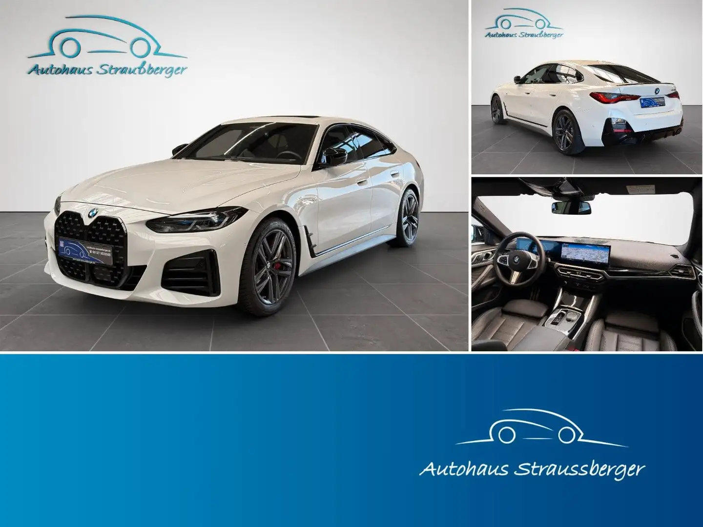 BMW M440i xDrive GranCoupe M-Pro Laser H/K NP:90.000 Blanc - 1