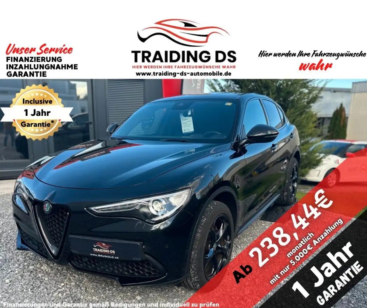Alfa Romeo Stelvio Super Q4 / CARBON / MEMORY / TOT WINKEL Noir - 1
