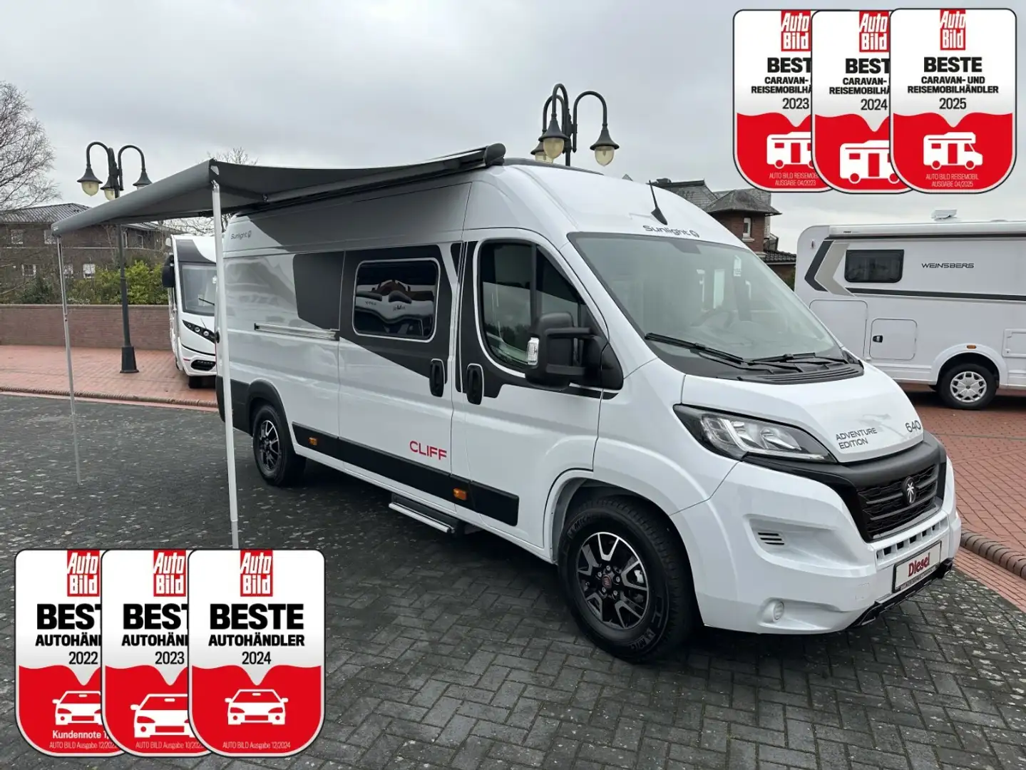 Sunlight Cliff 640 Adventure UNBENUTZT +Einzelbett+AHK+SAT/ Blanco - 1