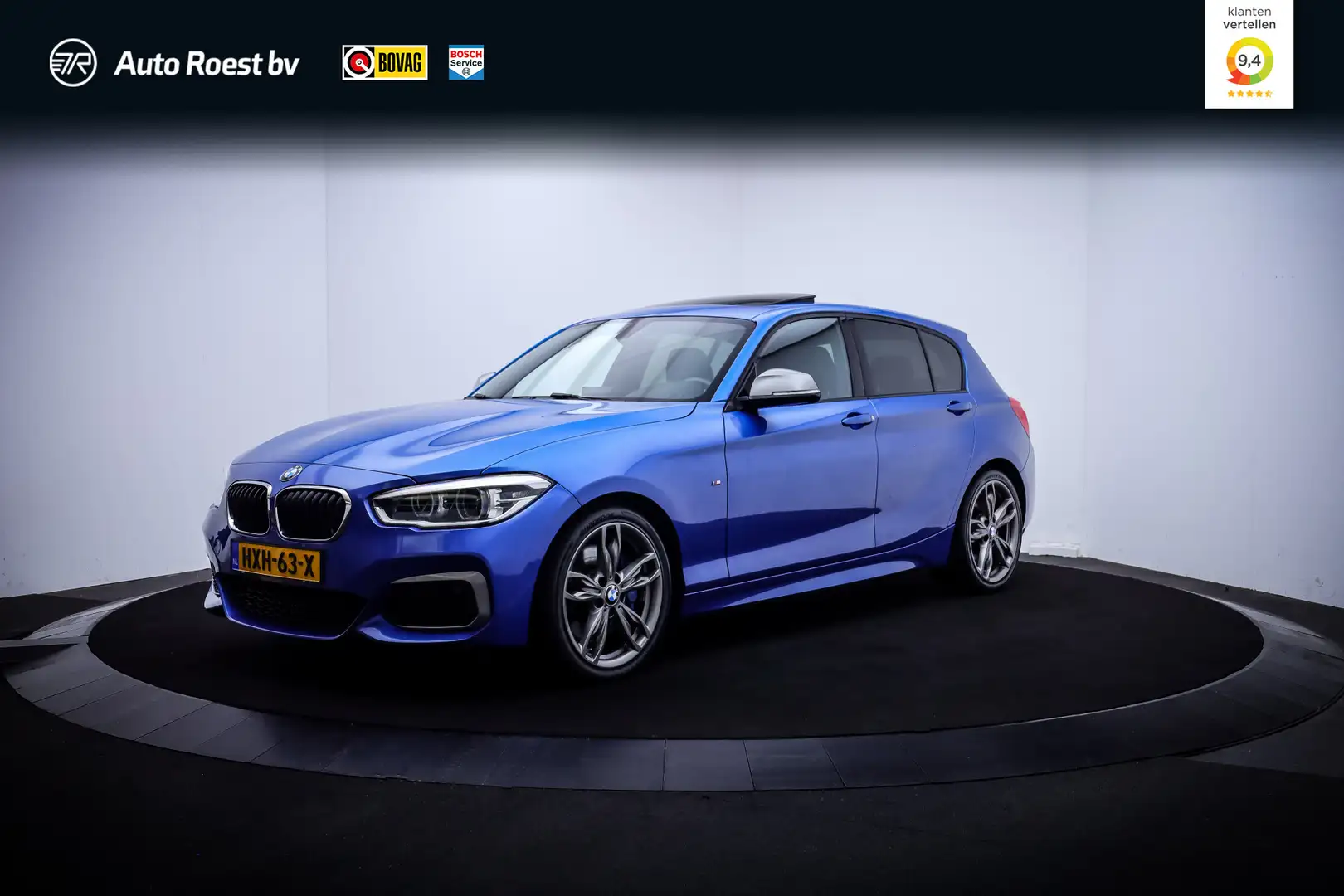 BMW 140 1-serie M140i Edition Shadow Executive SCHUIFD. | Bleu - 1