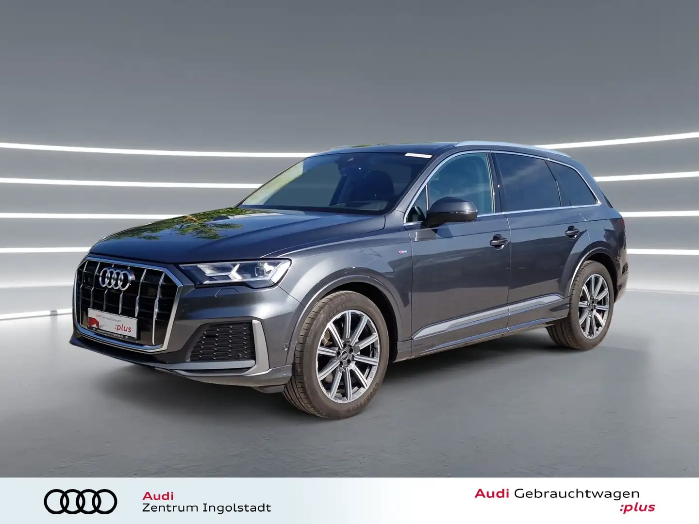 Audi Q7 50 TDI qu S line STHZG Luft AHK Head-up 20" Grau - 2