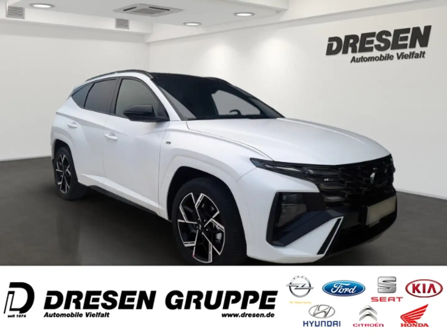 Hyundai TUCSON 1.6 N Line🚀| Automatik | Panorama | Navi | Klimaa Weiß - 2