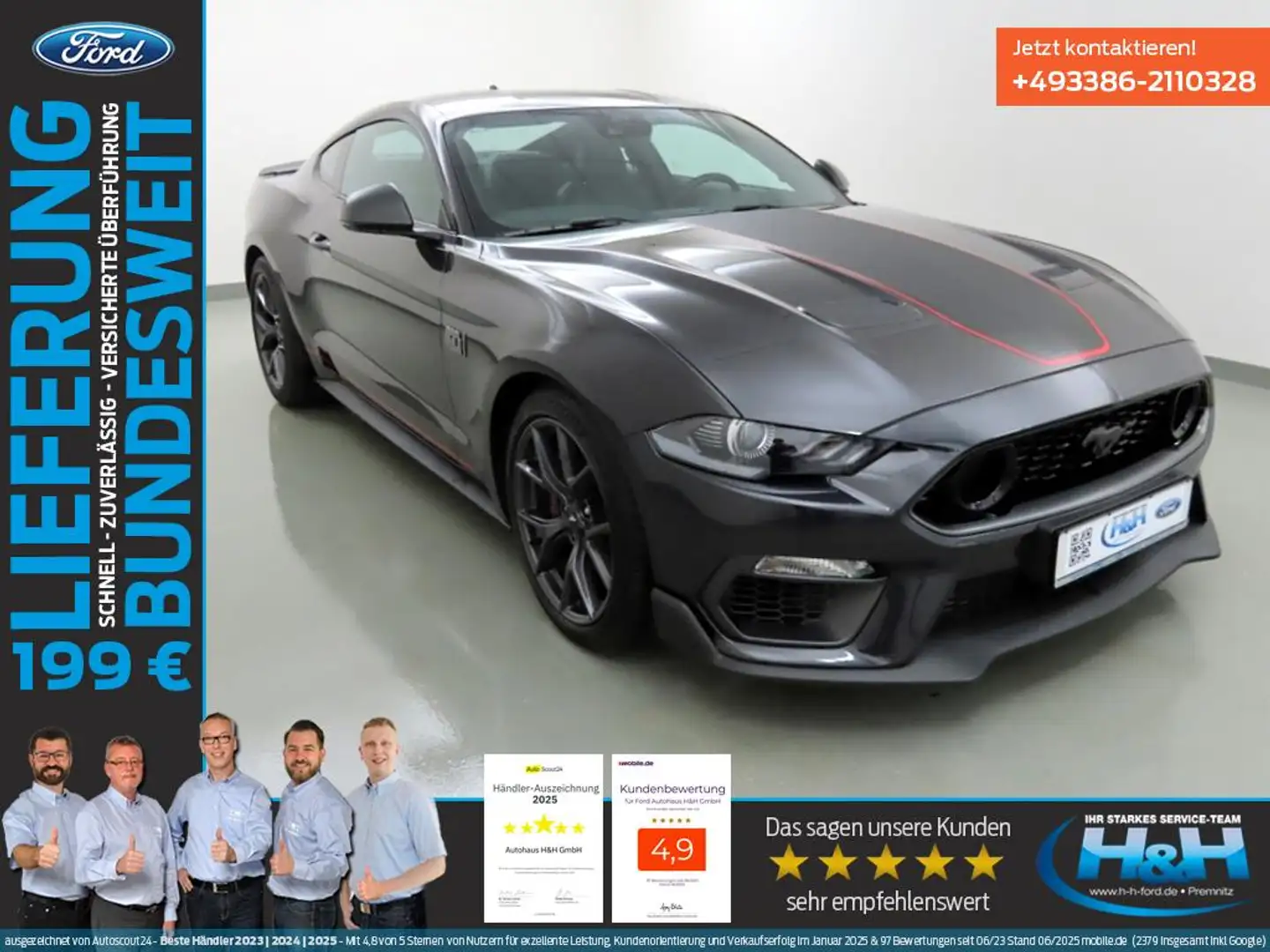 Ford Mustang 5.0 Mach 1 Aut LED+MagneRide+SitzKlima Grau - 1