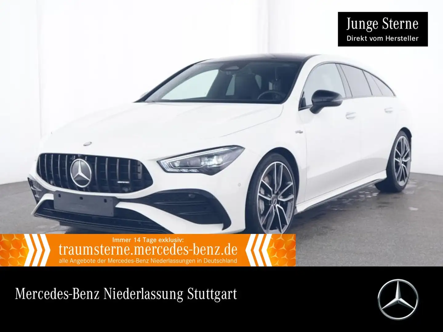 Mercedes-Benz CLA 35 AMG CLA 35 4M AMG+PANO+AHK+MULTIBEAM+STHZG+BURMESTER Weiß - 1