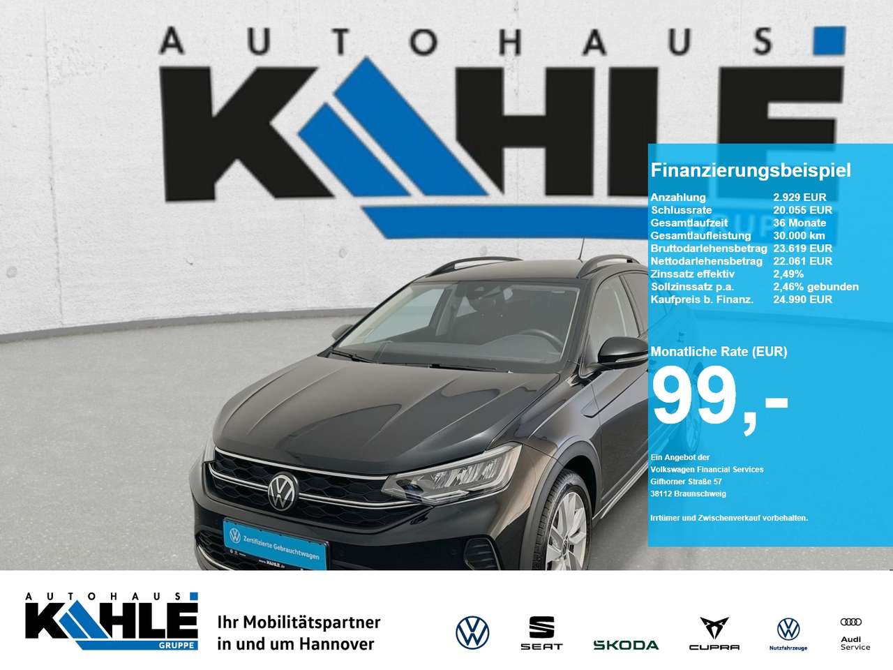 Volkswagen Taigo 2024 — 1.5 TSI DSG Goal CarPlay Black ACC LED PDC