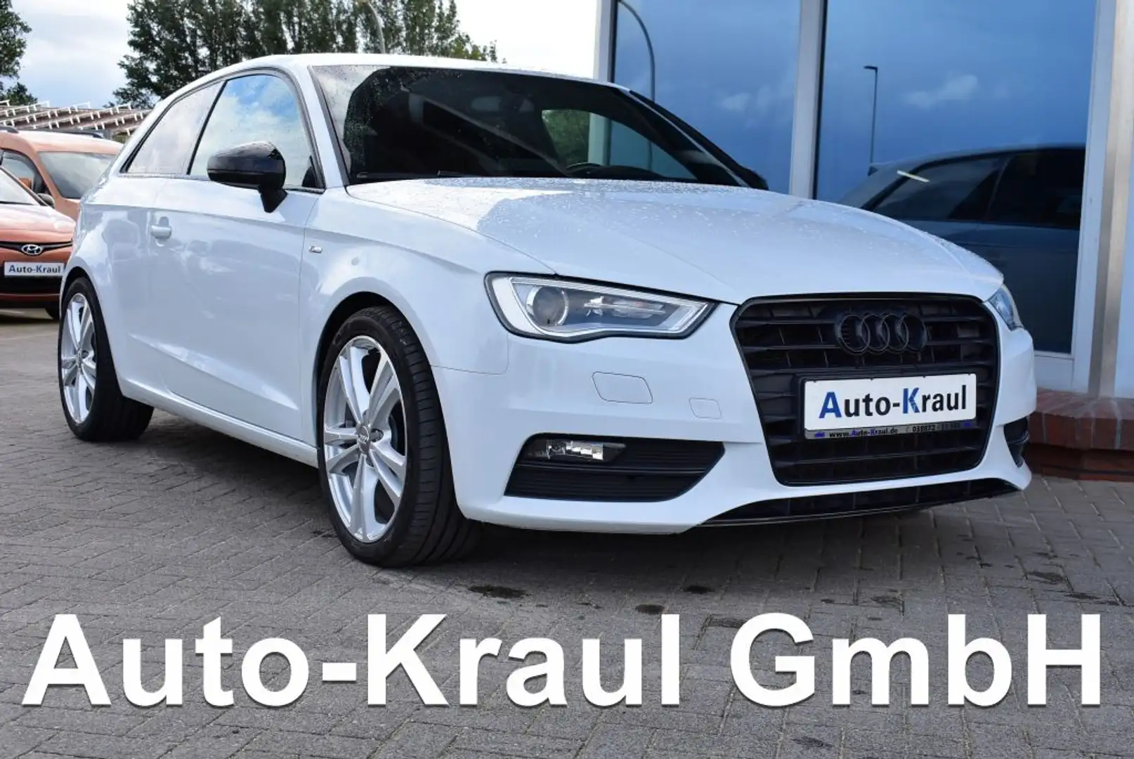 Audi A3 2.0 TDI S line Bi-Xenon Navi Teilleder Alu Klimatr Weiß - 1
