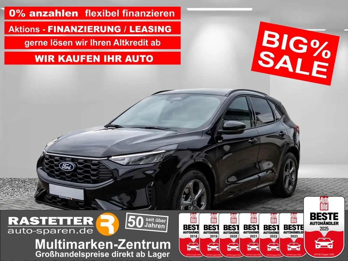 Ford Kuga ST-Line Aut. 5Jahre+Navi+Winter+virtCP+Kamera+PDC+ Negro - 1