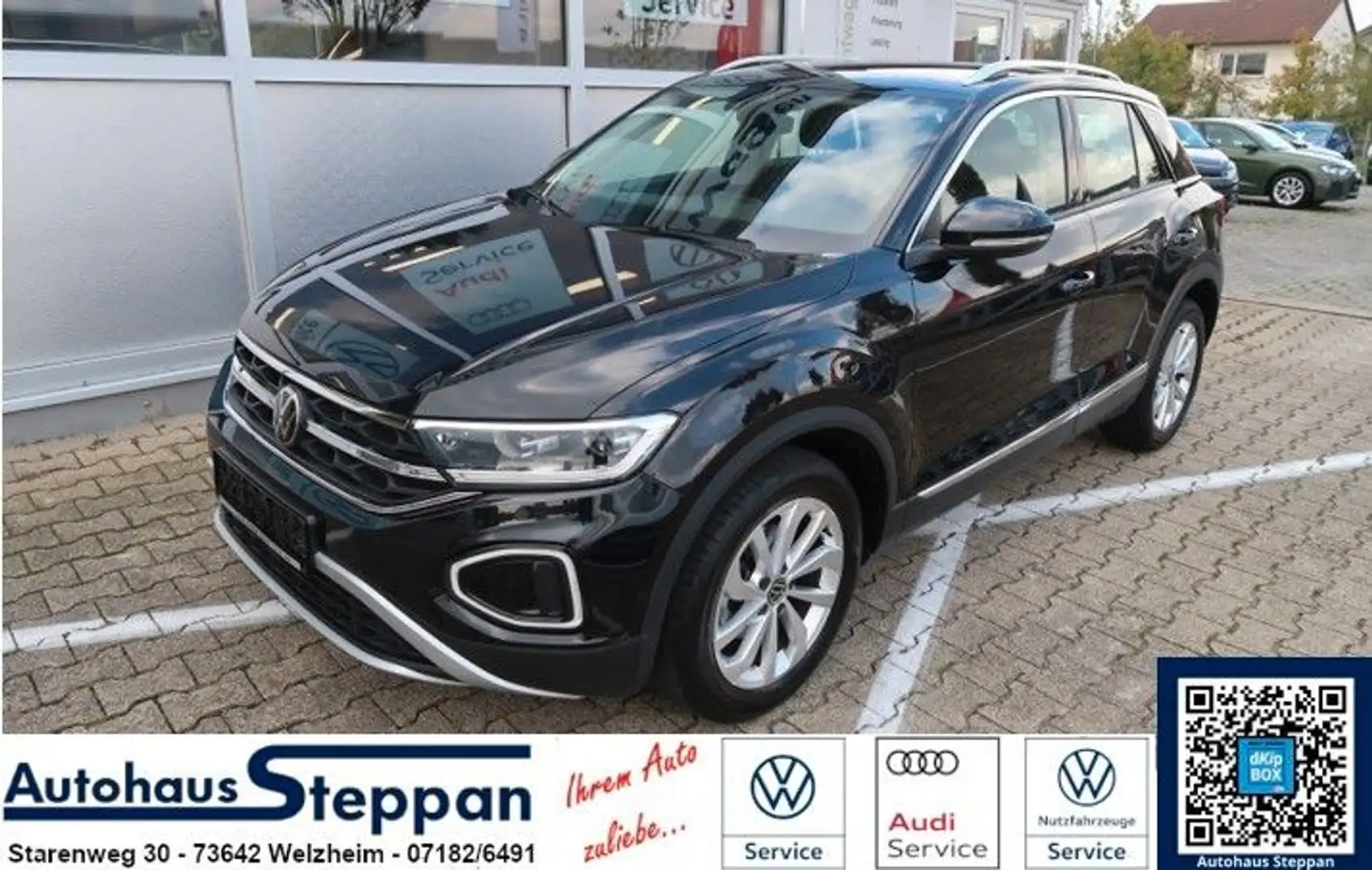 Volkswagen T-Roc 1,5 TSI Style +IQ-LED +ACC +RFK +APP Schwarz - 1