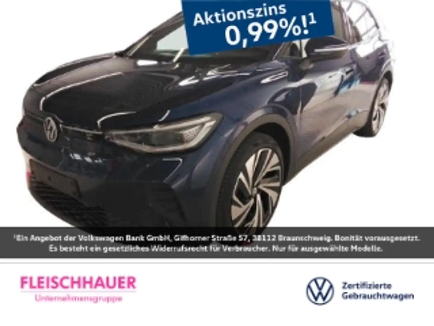 Volkswagen ID.4 210 kW 4Motion Infotainment-Paket Pro 82 kWh HUD A Blauw - 1