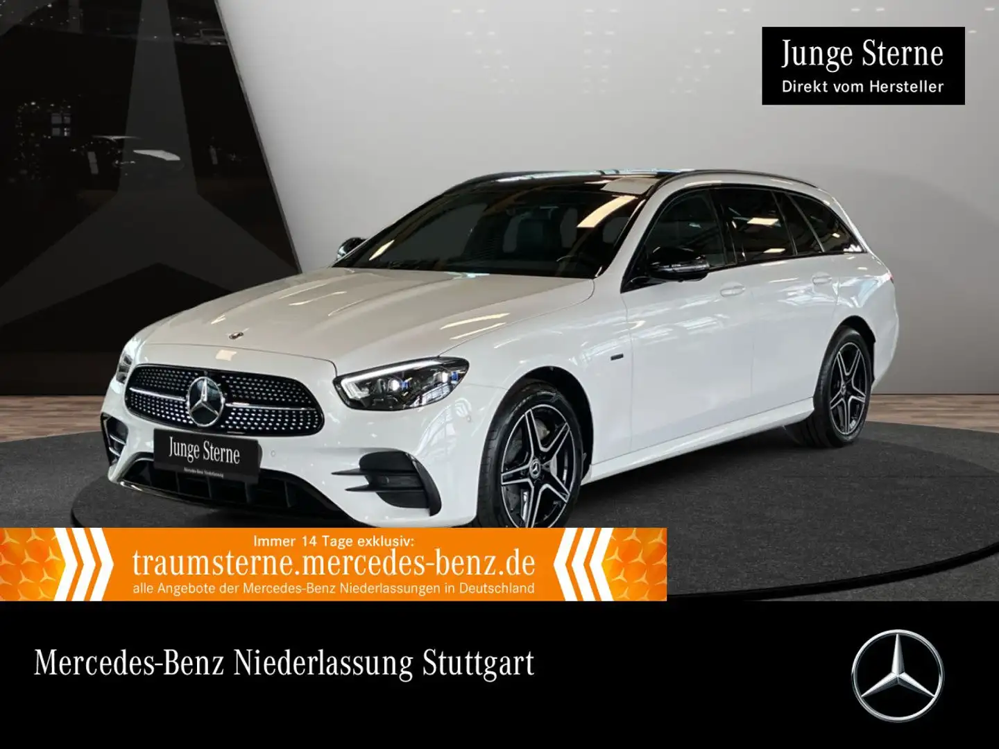 Mercedes-Benz E 300 de T AMG+NIGHT+PANO+360+MULTIBEAM+TOTW+9G Wit - 1