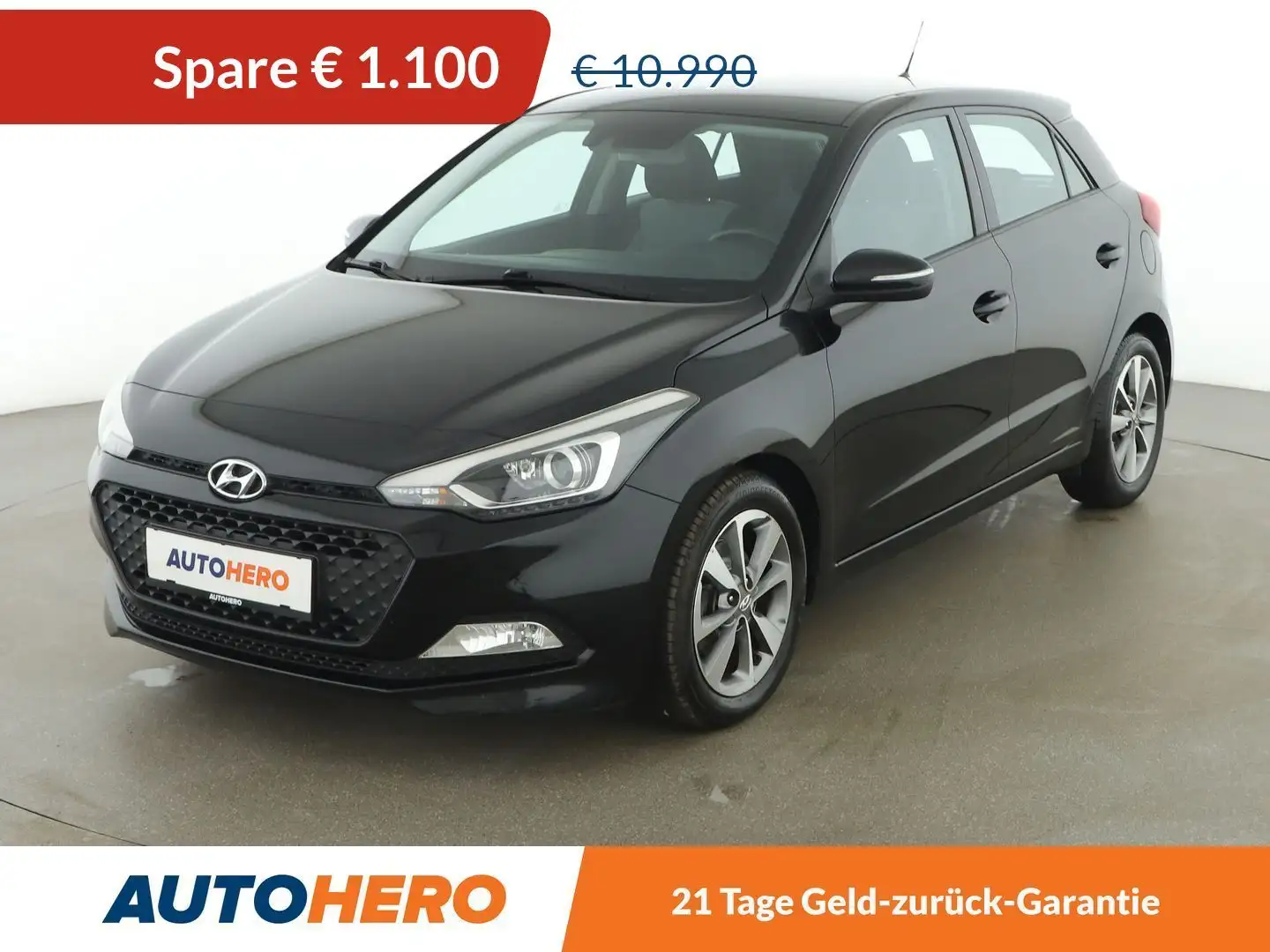 Hyundai i20 1.4 CRDi Premium *NAVI*TEMPO*CAM*SPUR* Noir - 1