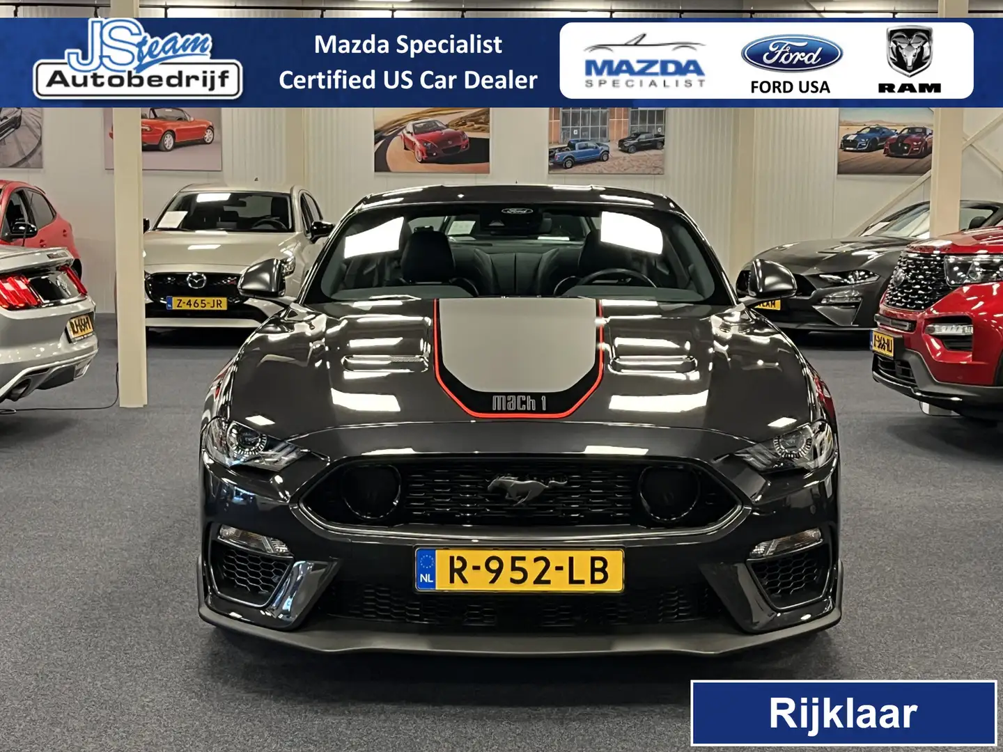 Ford Mustang USA Fastback 5.0i V8 Mach-1 460PK Automaat Brembo Gris - 1