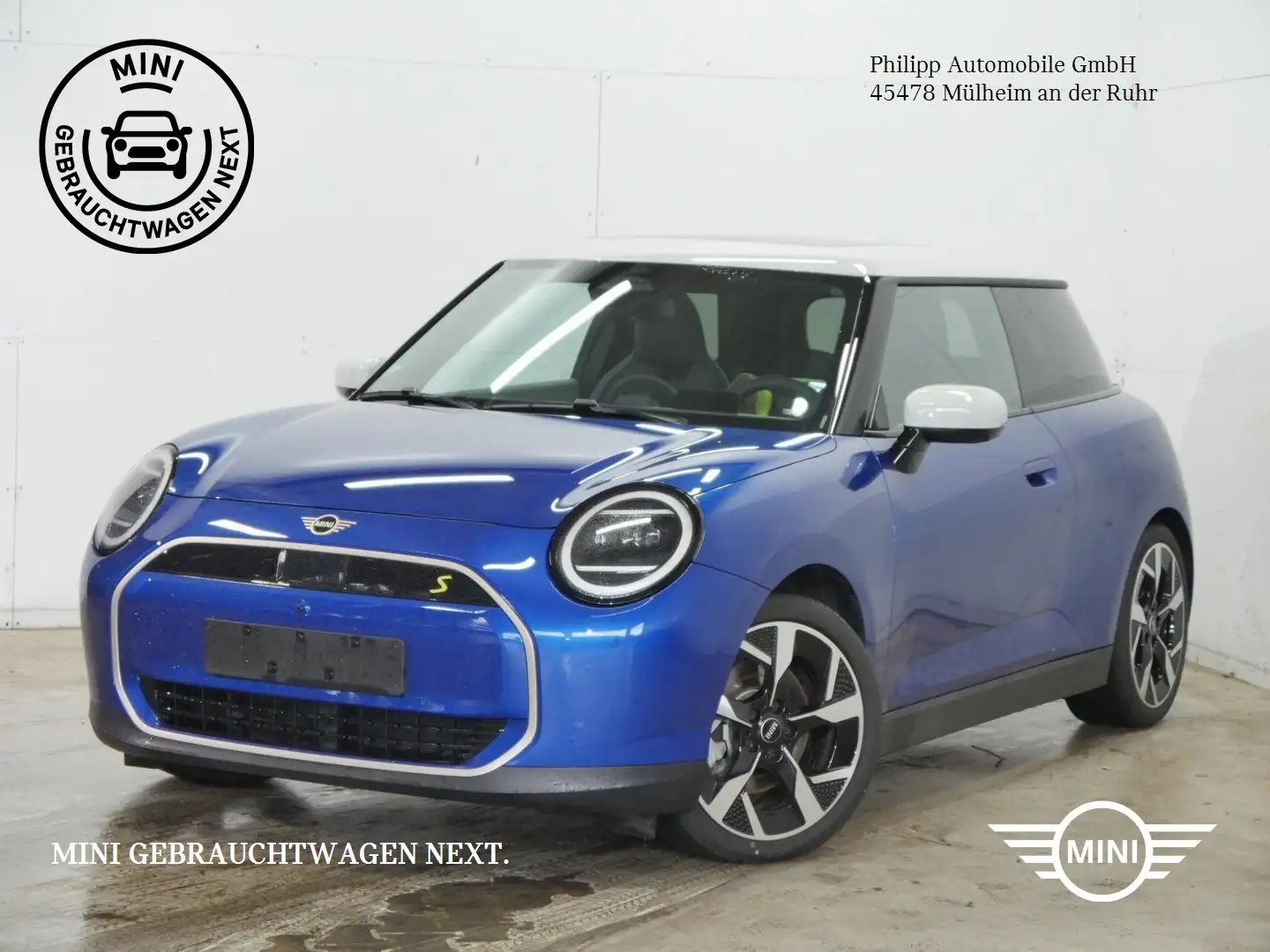 MINI Cooper SE Paket XL PANO Massage h&k HuD JCW-Sitze Blau - 1