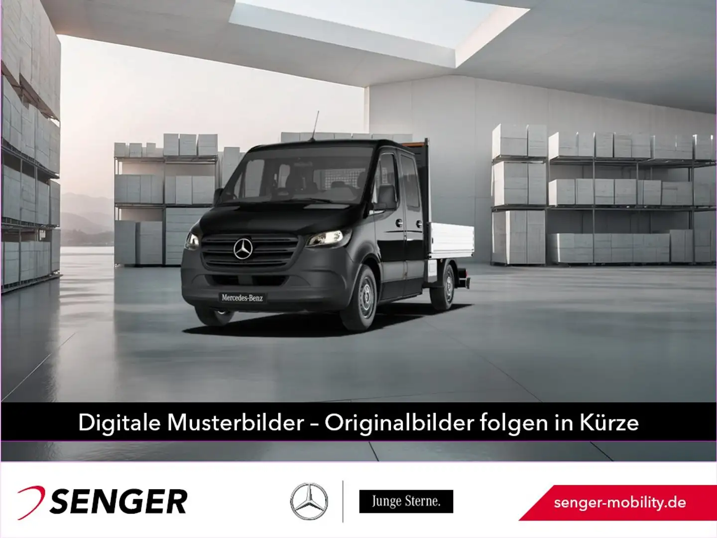 Mercedes-Benz Sprinter 315 CDI Pritsche DoKa L2 Kamera AHK Schwarz - 1