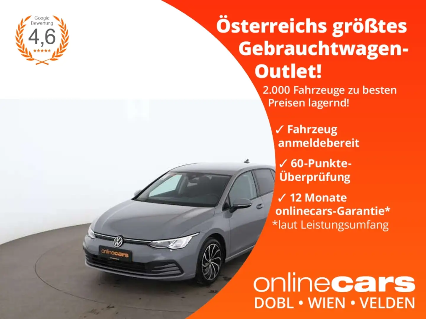 Volkswagen Golf VIII 1.0 TSI Life LED RADAR NAVI ASSIST PDC Grau - 1
