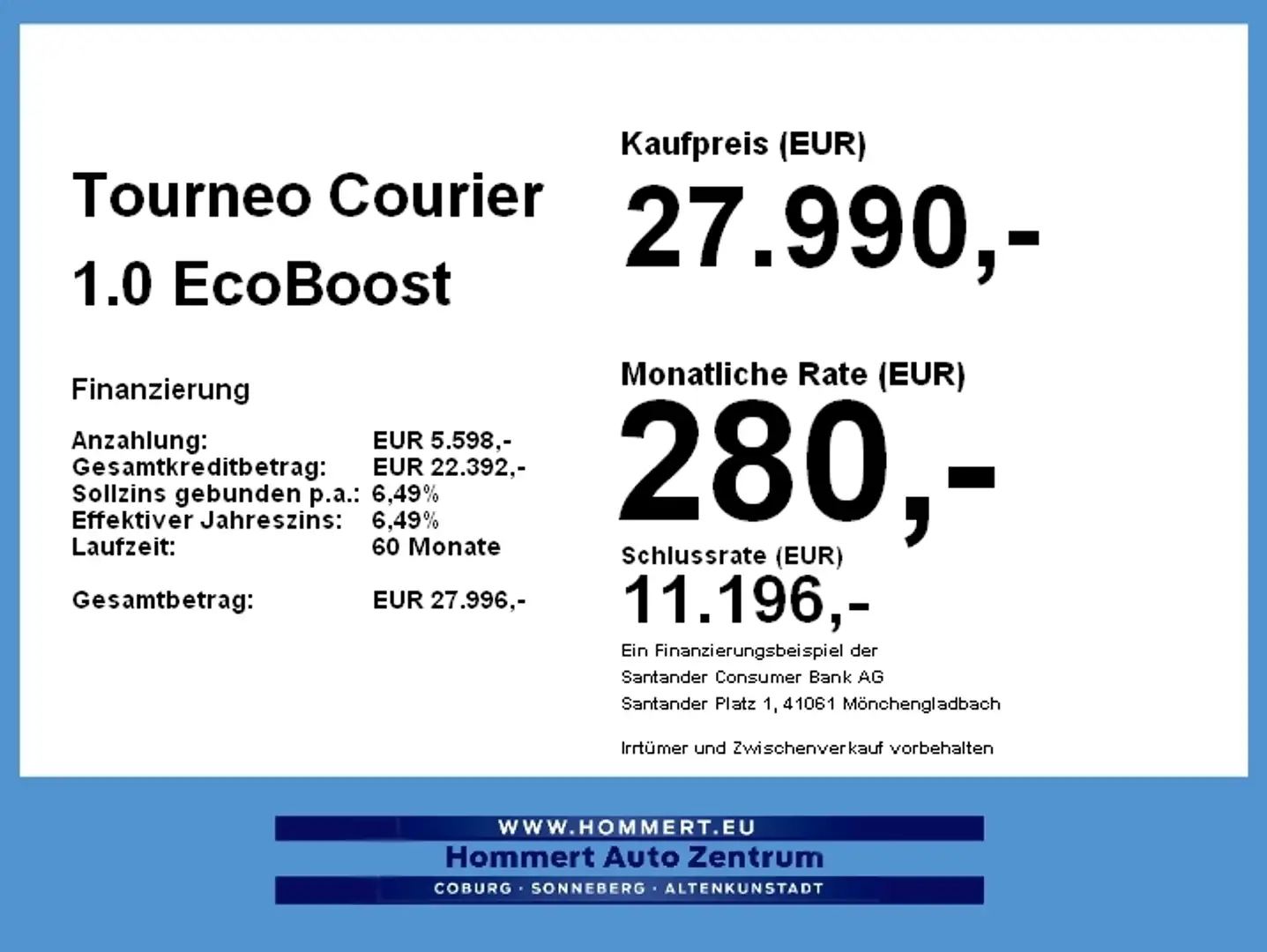 Ford Tourneo Courier 1.0 EcoBoost Titanium Kamera Park Groen - 2