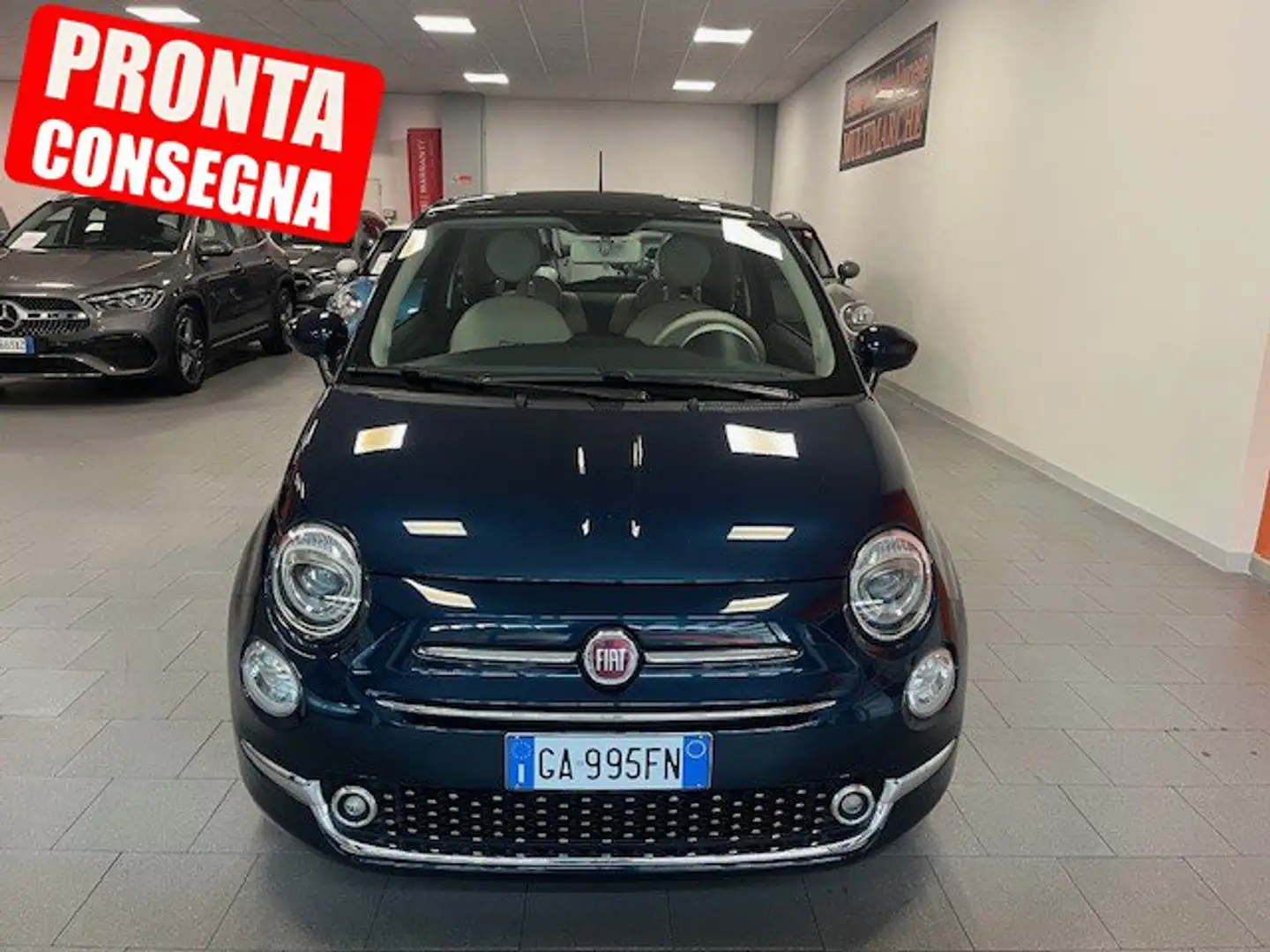 Fiat 500 1.2 Lounge TETTO PANORAMICO APRIBILE Blu/Azzurro - 1