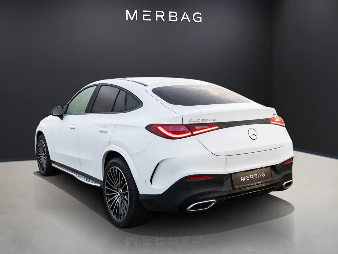 Mercedes-Benz GLC 220 d 4MATIC Coupé AHK LED Navi Pano SD SHZ Weiß - 2