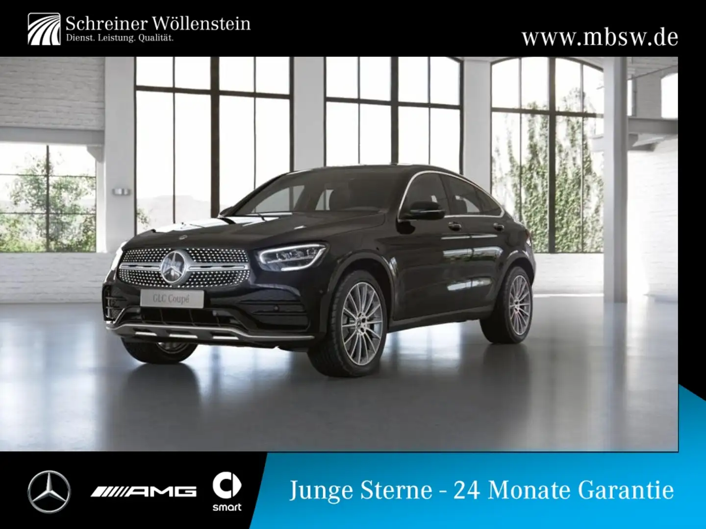 Mercedes-Benz GLC 400 d 4M Coupé *AMG*Ambi*RKam*KeyGo*MBUX*SHD Noir - 1