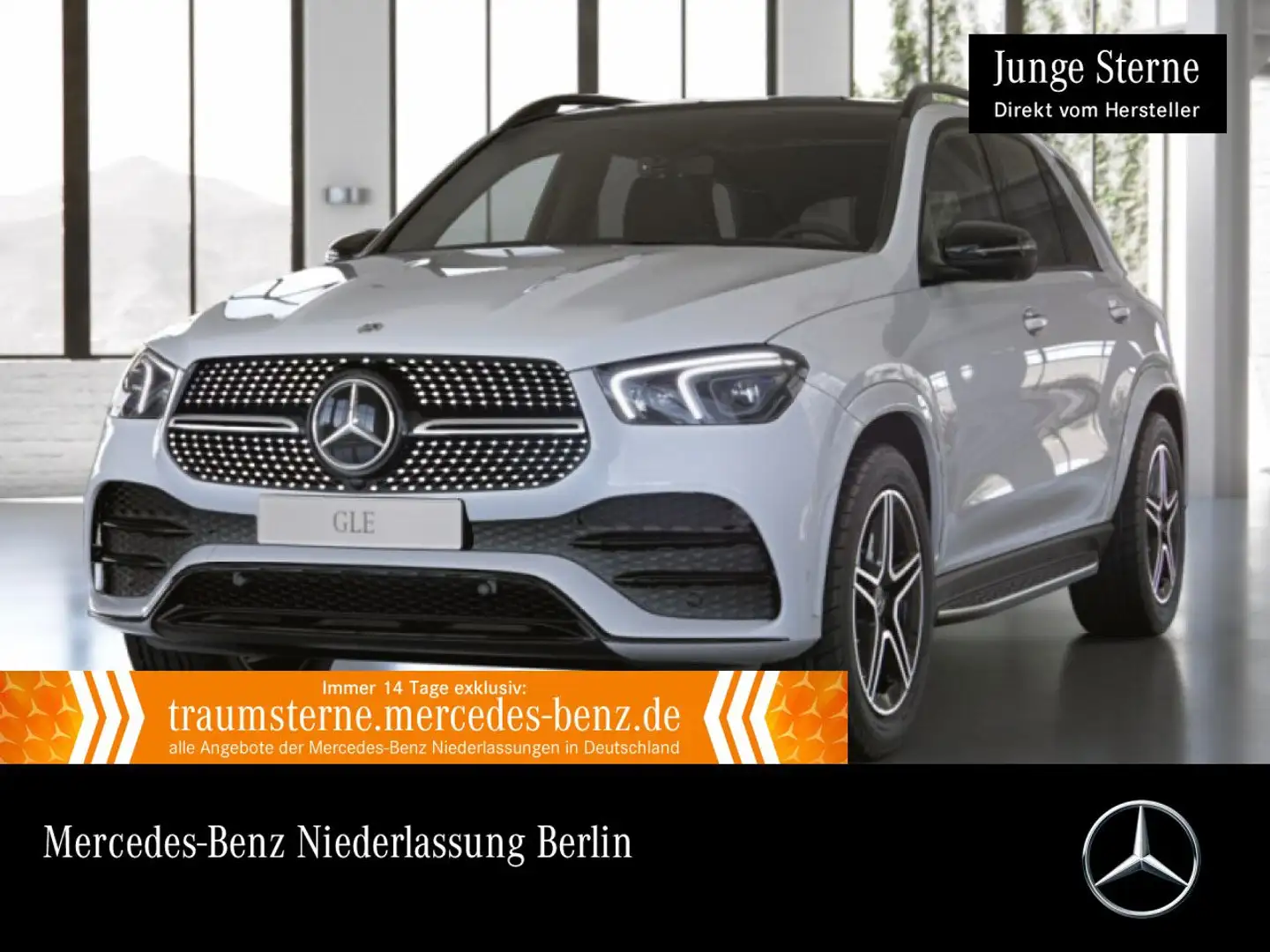 Mercedes-Benz GLE 300 d 4M AMG+NIGHT+PANO+360+AHK+MULTIBEAM+20" Weiß - 1