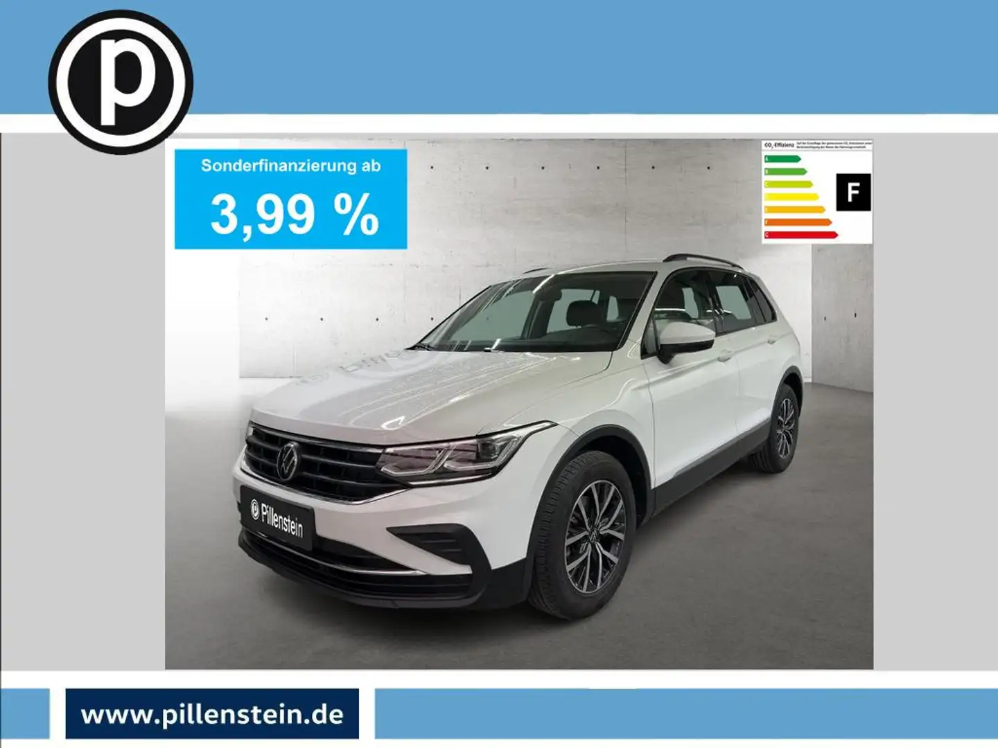 Volkswagen Tiguan TSI DSG NAVI-APP+MATRIX+AHK+KAM Weiß - 1