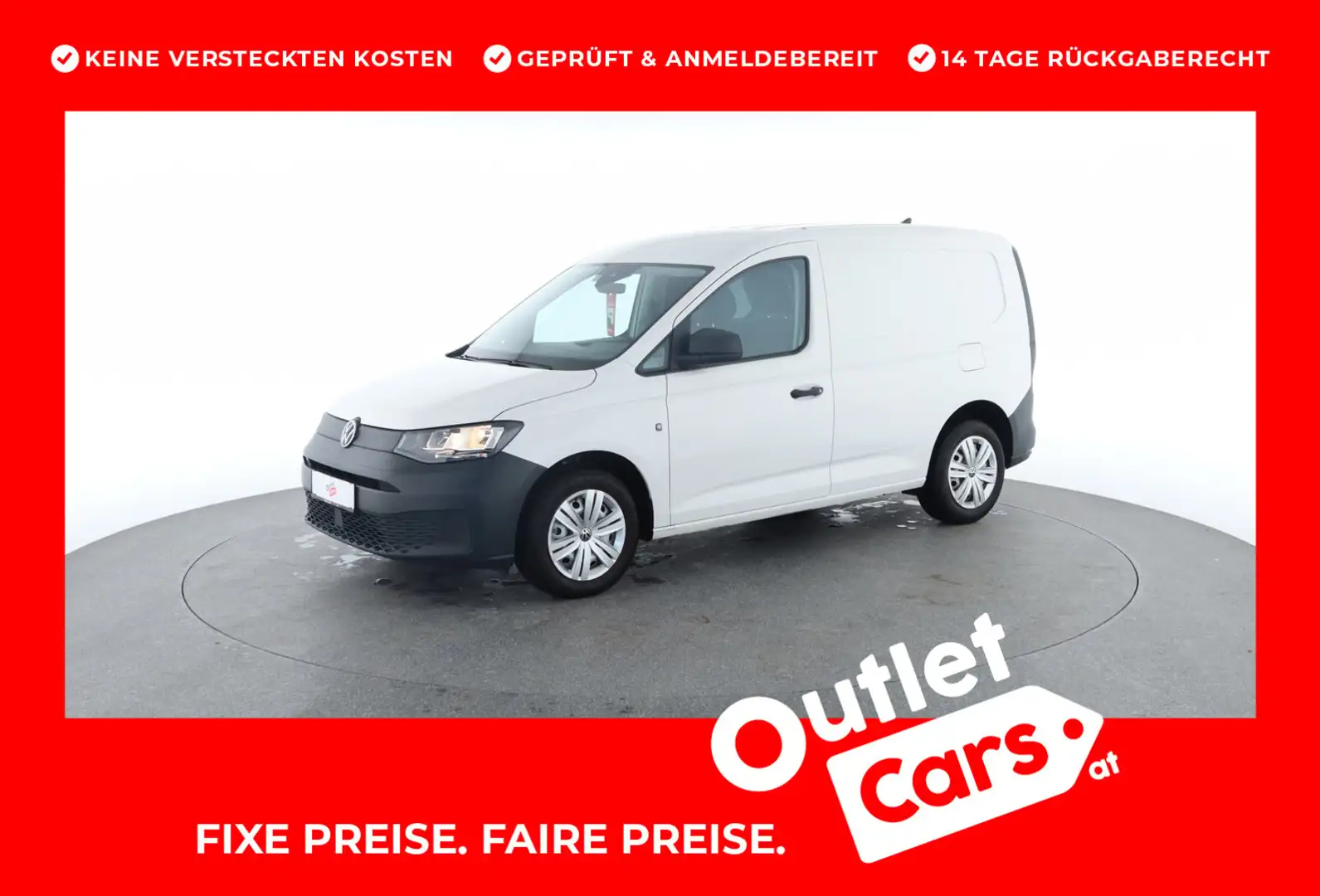 Volkswagen Caddy Cargo TDI White - 1