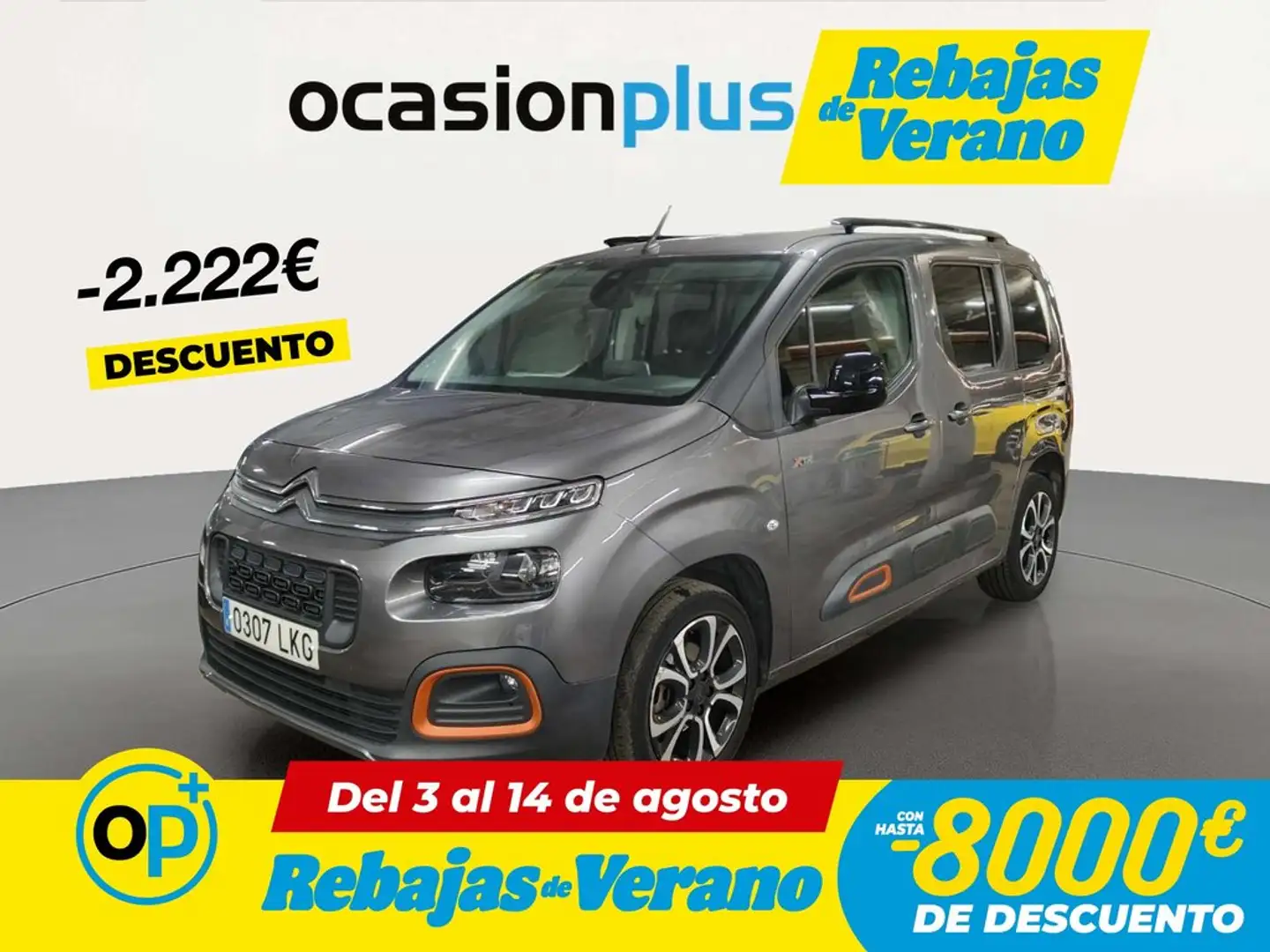 Citroen Berlingo BlueHDi S&S Talla M Shine 100 Gris - 1