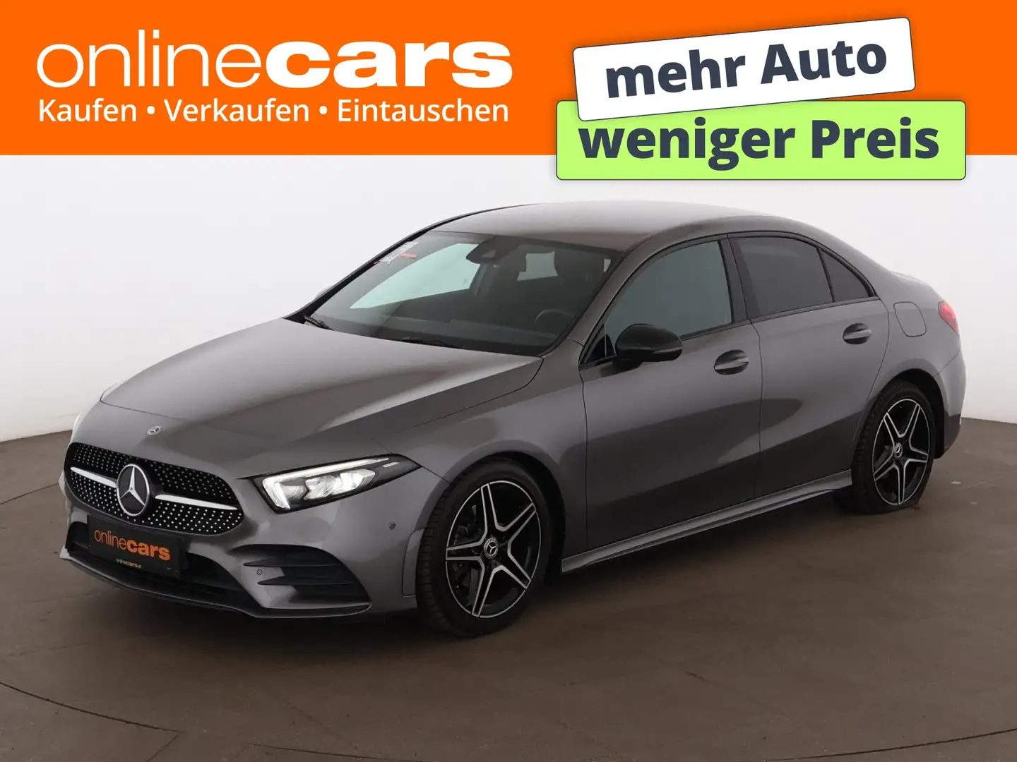 Mercedes-Benz A 180 d AMG-Line Aut LED LEDER NAVI R-CAM TEMP Grau - 1