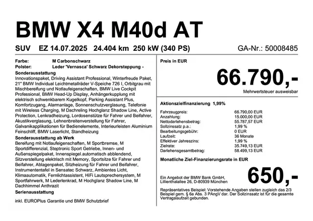 BMW X4 view 3
