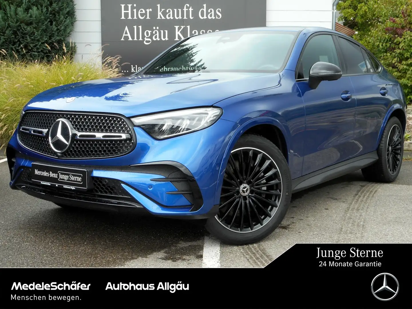 Mercedes-Benz GLC 220 GLC 220 d 4M Coupé AMG Night AHK LED Kam 20" Park Blau - 1