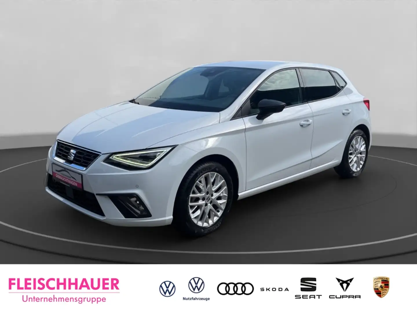 SEAT Ibiza 1.0 TSI FR LED Klima SHZG RFK FullLink PDC Weiß - 1