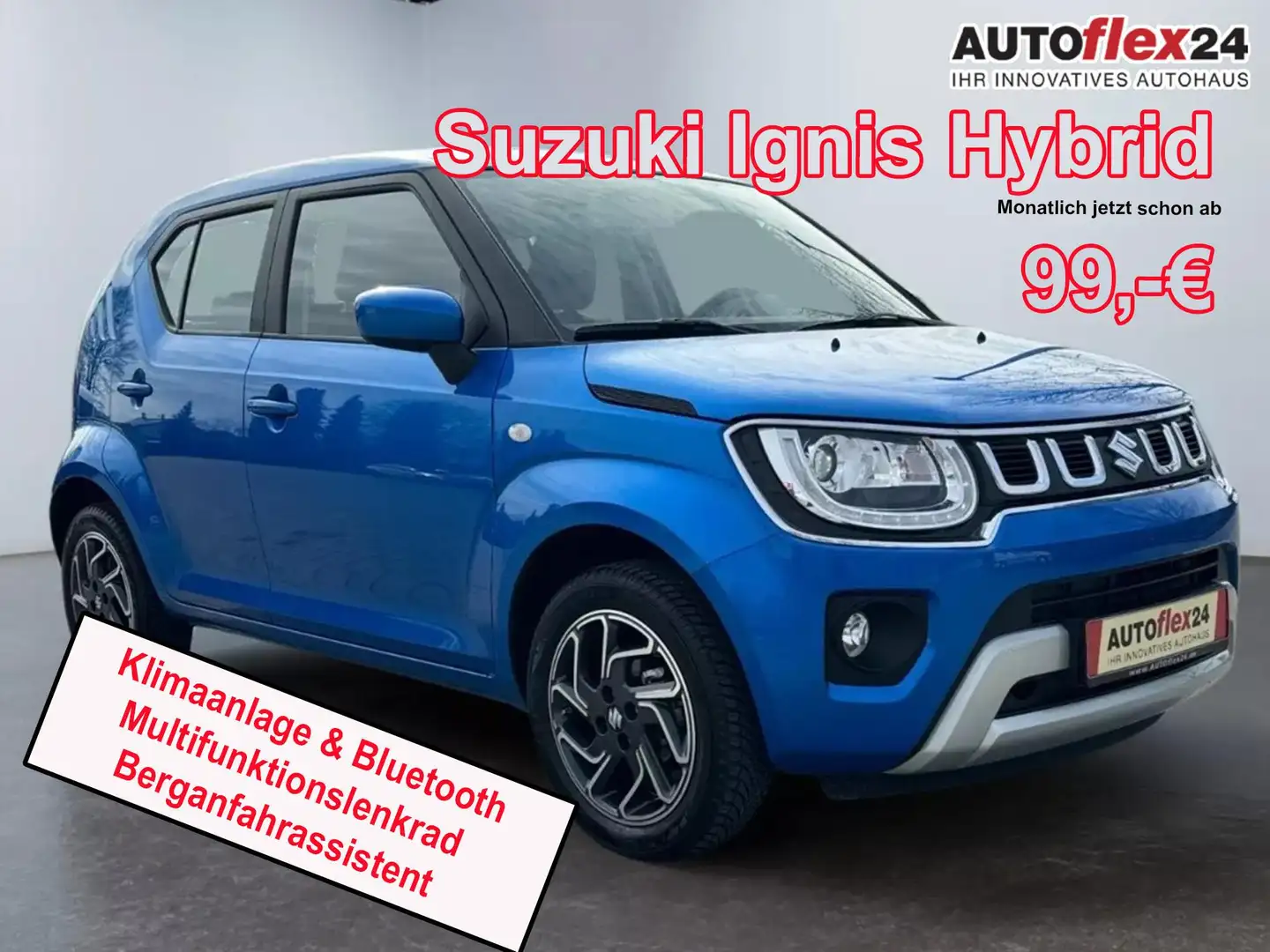 Suzuki Ignis 1.2 SHVS Hybrid, Club 1.2 Niebieski - 1