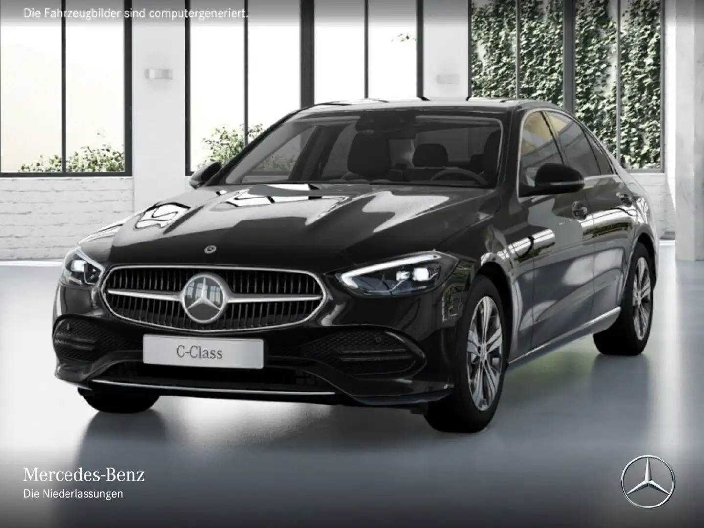 Mercedes-Benz C 300 de AVANTG+LED+KAMERA+KEYLESS+9G Schwarz - 2